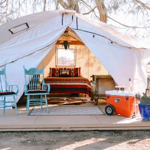 The tent that we slept in... fabulous in every way!