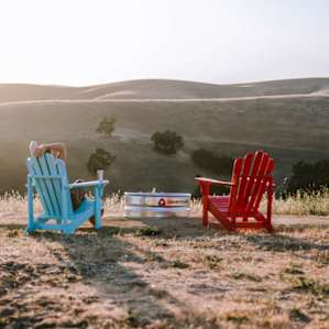 Perfect hilltop spot for watching the sunset