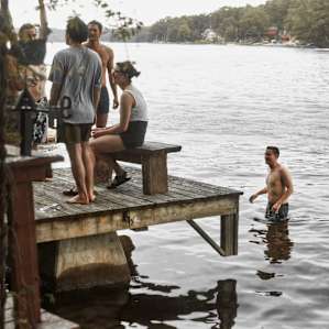 The dock at the campsite.