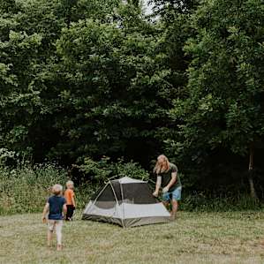 tent forest people