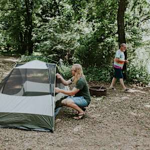 tent forest people