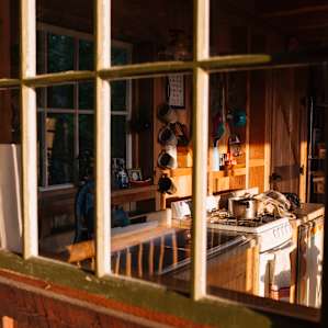 Cozy cabin vibes.