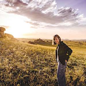 The prairie is beautiful when basked in the golden light of the setting sun!