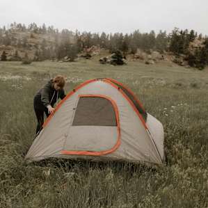 tent people lodging