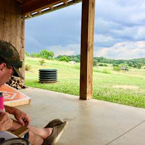 We hung out behind the barn a lot!
