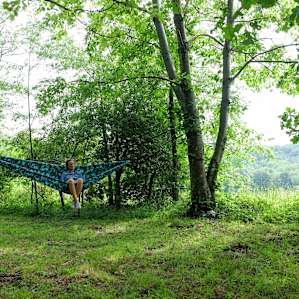 You can also camp up here at the top of the hill.