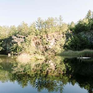 Private quarry right down the road.