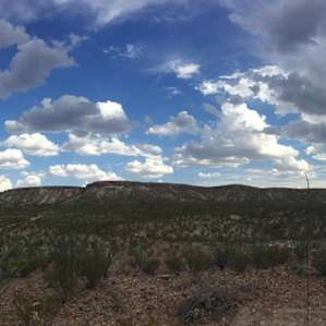 Panoramic from the campsite