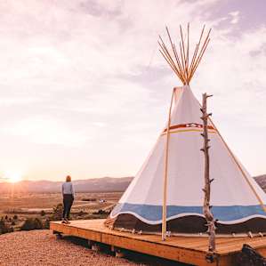 Sunrise from the Tipi was incredible!!