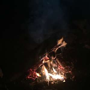 Hosts were kind enough to provide wood for the awesome fire pit
