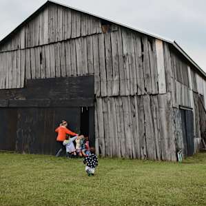 Heading in to check on the chickens.