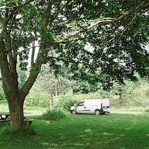 It was easy to find shade to get a break from a hot day!