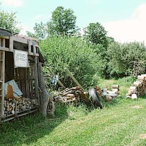 Look for this shed to know where to turn in!