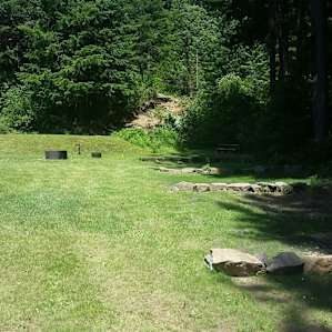 The campsites & shared fire pit