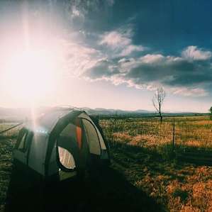 Camping doesn't have to be luxurious.