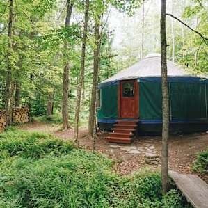forest yurt lodging