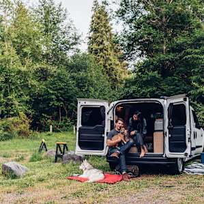 Nice flat area for our campervan