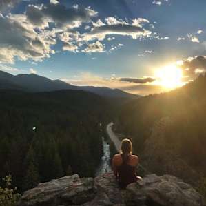 View from the top of the property; we pitched our tent within a minute walk of this incredible spot