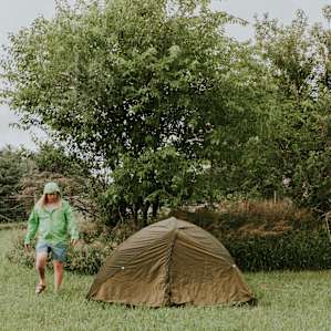 tent people lodging