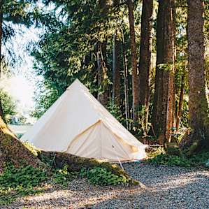 tent forest lodging