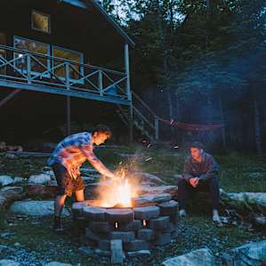 cabin forest people