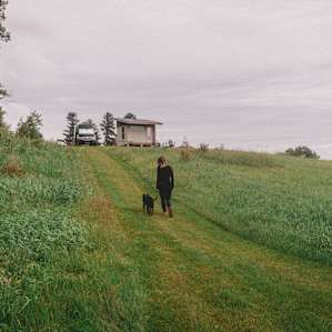 Morning walk around the property