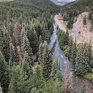 This is the view from the upper sites. We camped on the lower side by the creek and hiked up here.