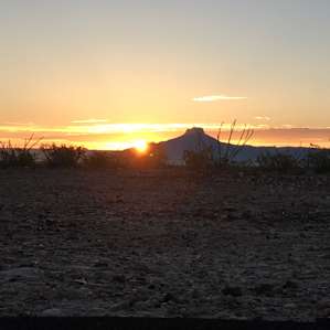 Sunrise (view from inside our tent)