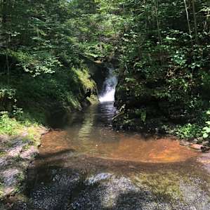 Swimming hole, great place to cool off after the hike down.