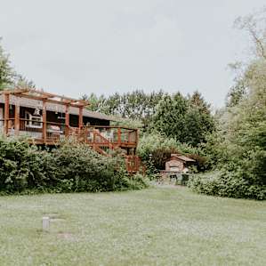 cabin forest lodging