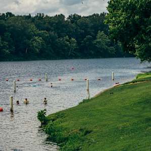 There was a swimming hole at the recreation area as well as a boat launch. Many people fish and water ski on this river.