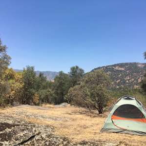 Our camp site -- so secluded from the main property