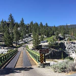 bridge that you cross to enter/exit Mono Hot Springs resort