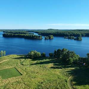 Seeing the river and the islands from above