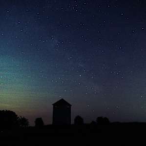 Night sky from the back fields