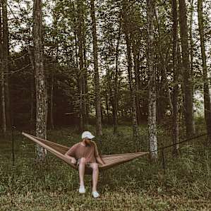 Little grove of trees was a perfect place to set up the hammock.