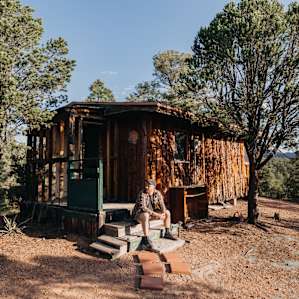 Early morning at our cabin.