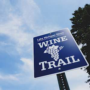 John is happy to provide a map to the many local stops on the Lake Michigan Wine Trail.