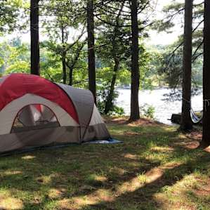 Our site after we set up camp.