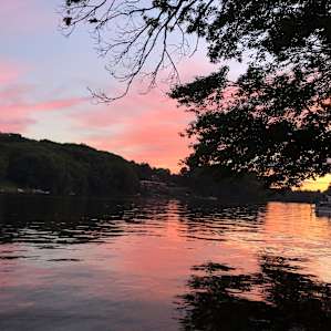 Sunset on the lake (again, view from our site)