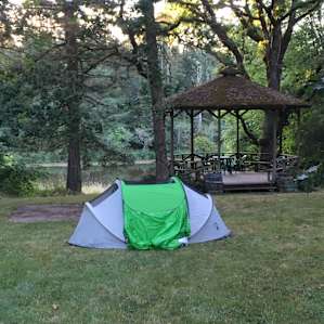 We loved this camping spot! There’s a beautiful sky view at night where the trees part. We were able to star gaze and see a couple shooting stars!