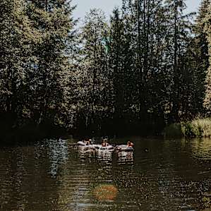 forest swimming activity