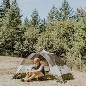 tent forest people