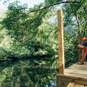 Calm hang outs by the river
