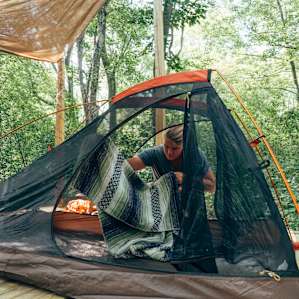 tent forest people