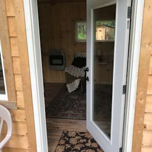 Entrance to the cabin