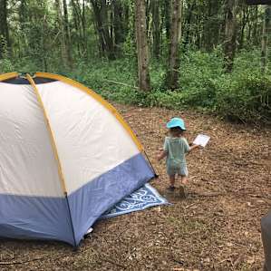 Tent Camping on a Fiber Farm