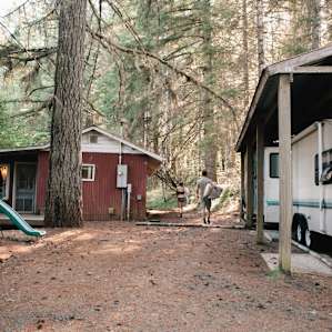 The common area shared by campers.