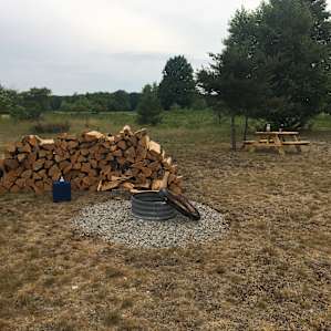 too bad it was too hot to have a campfire!