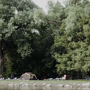 tent forest lodging